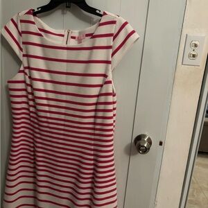 Striped Pink and White Dress